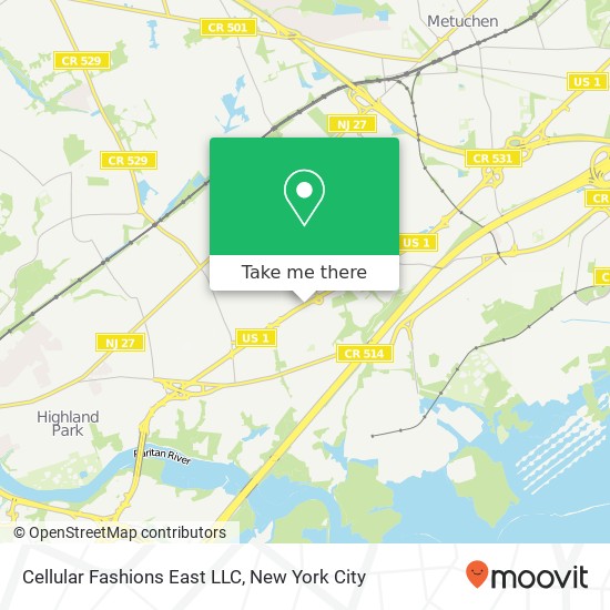 Mapa de Cellular Fashions East LLC