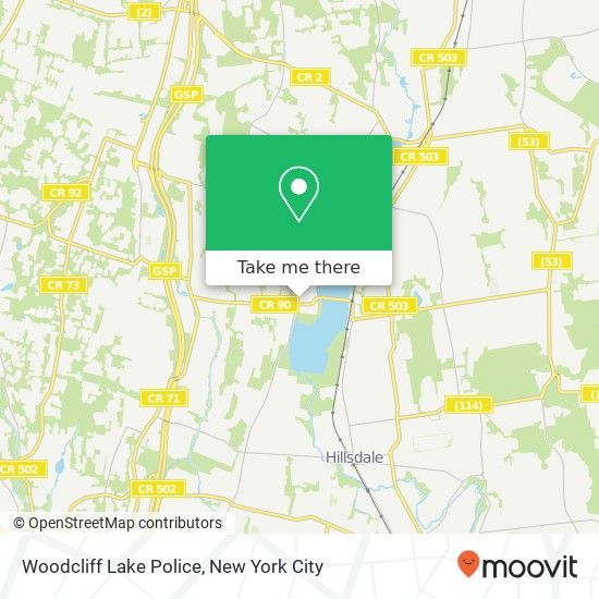 Mapa de Woodcliff Lake Police