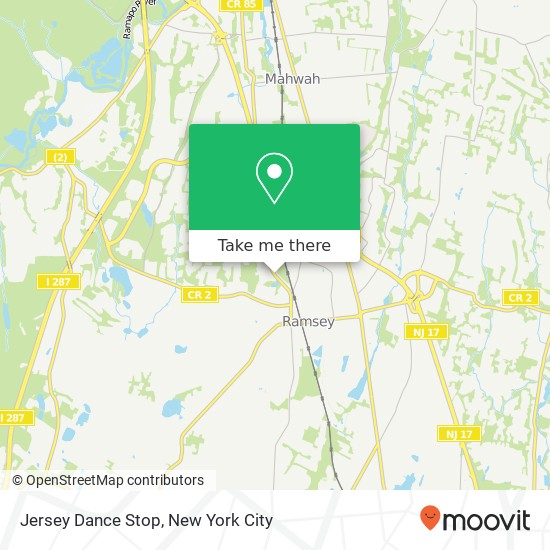 Jersey Dance Stop map