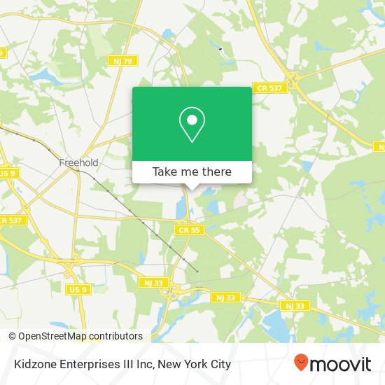 Kidzone Enterprises III Inc map