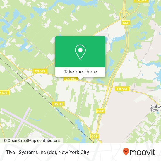 Tivoli Systems Inc (de) map