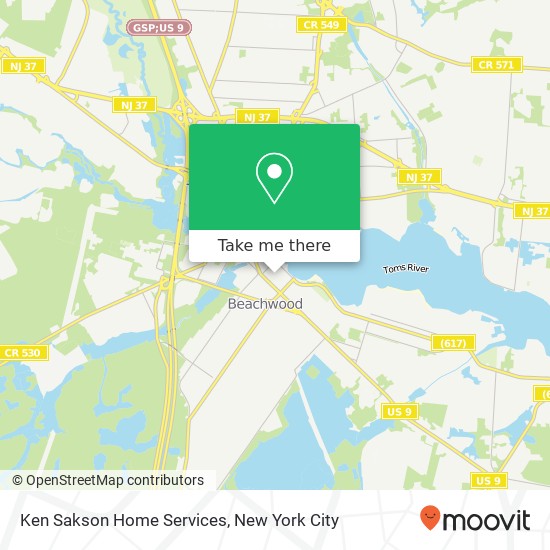 Ken Sakson Home Services map