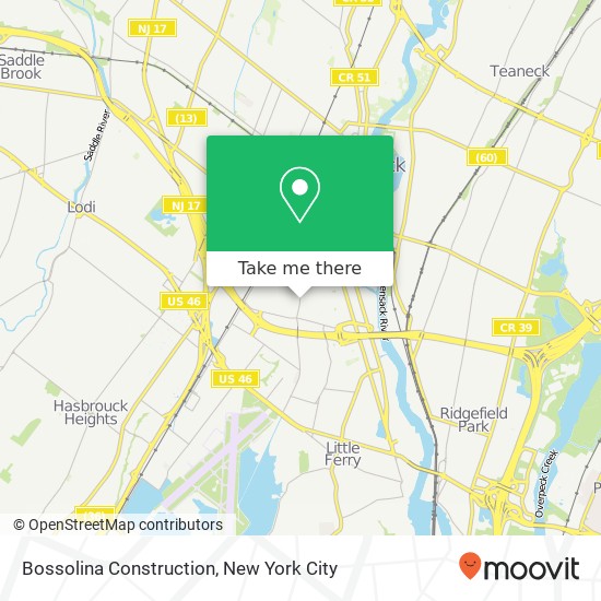 Mapa de Bossolina Construction