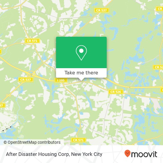 After Disaster Housing Corp map