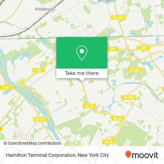 Hamilton Terminal Corporation map