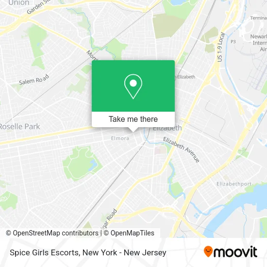 Spice Girls Escorts map