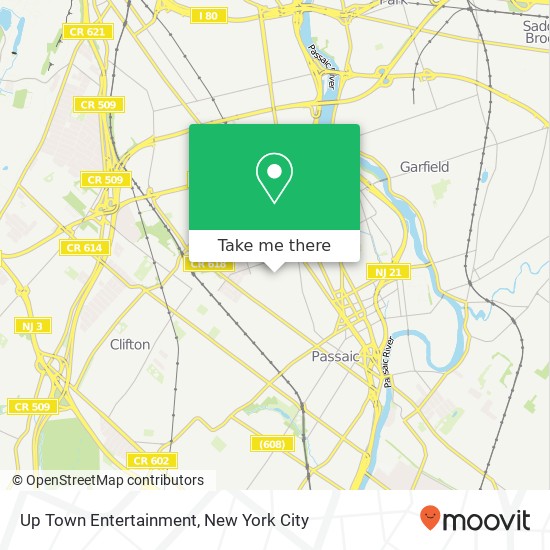 Up Town Entertainment map