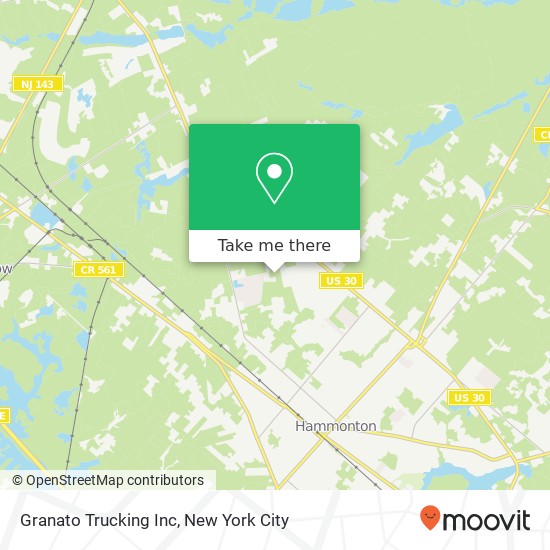 Mapa de Granato Trucking Inc