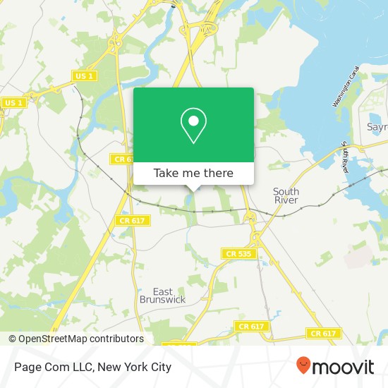 Mapa de Page Com LLC