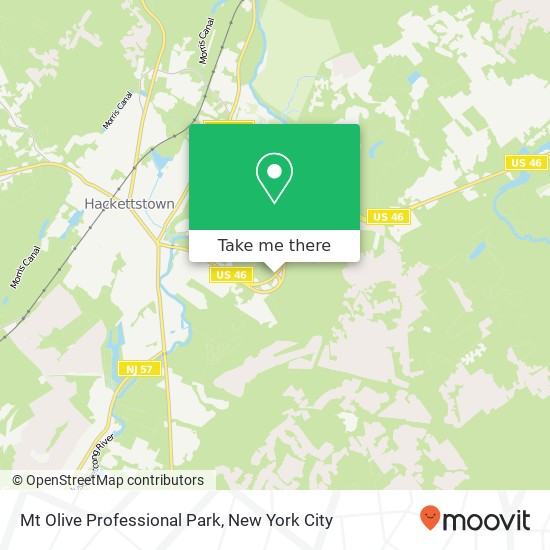 Mt Olive Professional Park map
