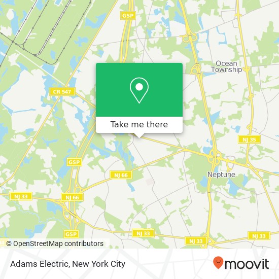 Mapa de Adams Electric