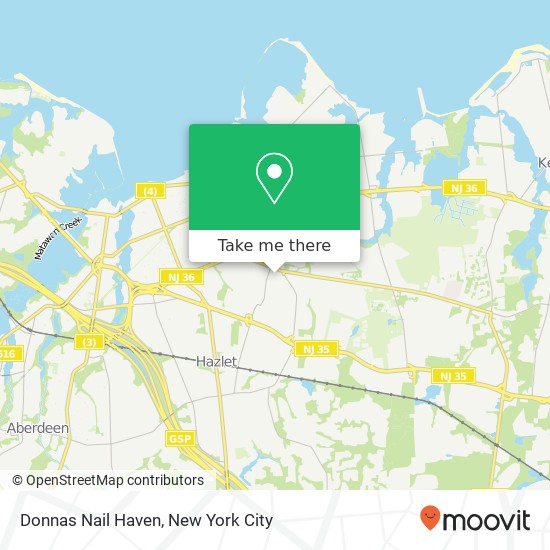 Donnas Nail Haven map