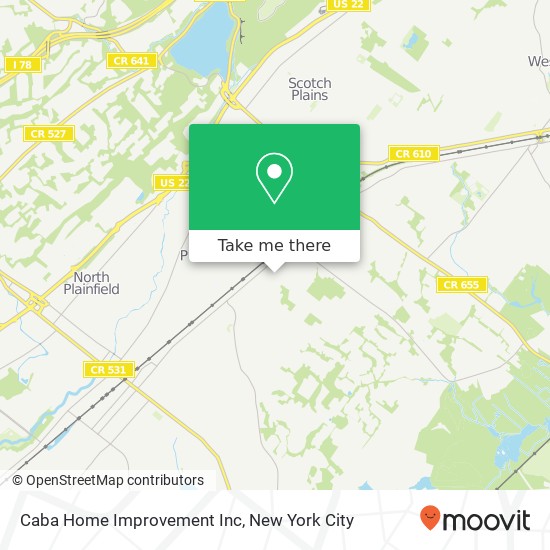 Caba Home Improvement Inc map