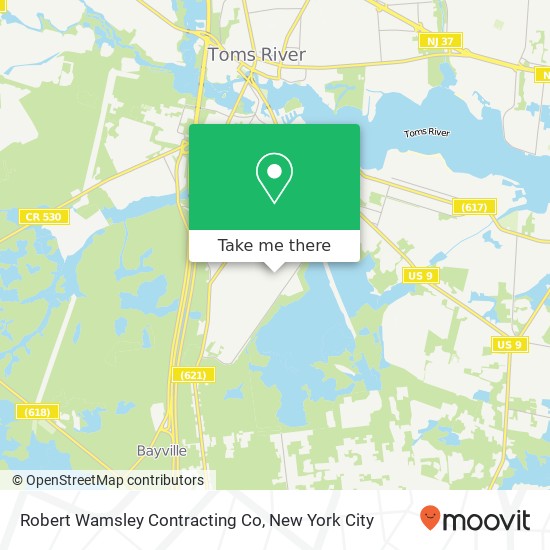 Robert Wamsley Contracting Co map