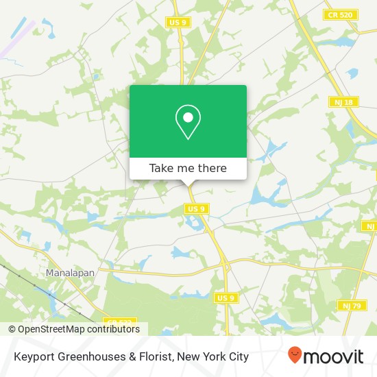 Mapa de Keyport Greenhouses & Florist