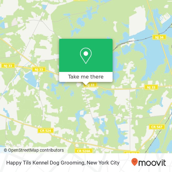 Mapa de Happy Tils Kennel Dog Grooming