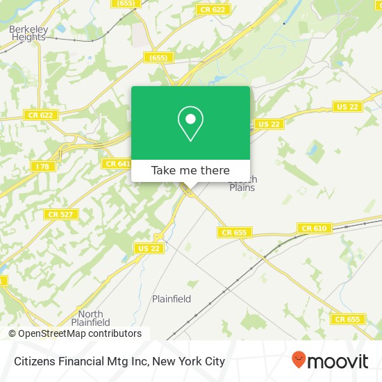 Citizens Financial Mtg Inc map