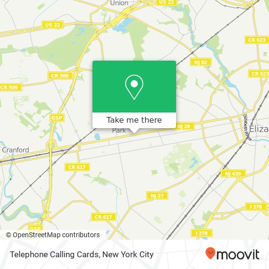 Mapa de Telephone Calling Cards