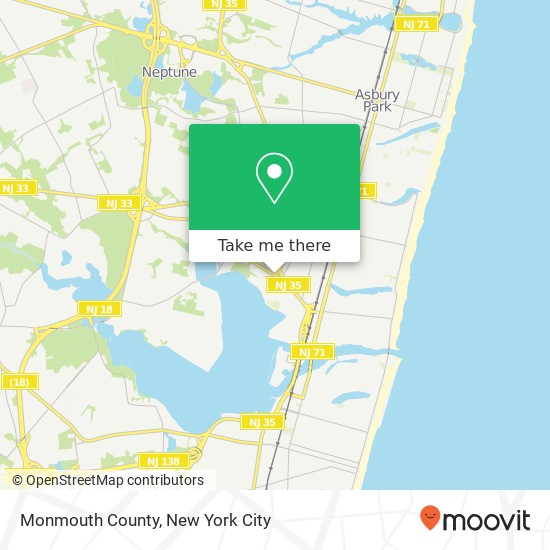 Mapa de Monmouth County