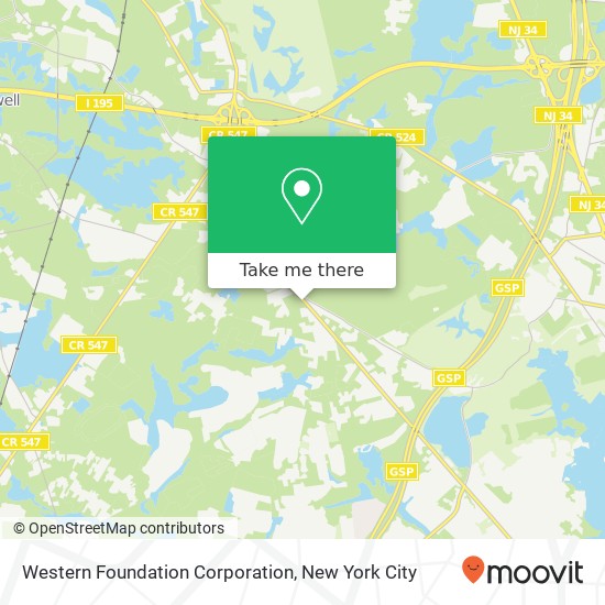 Western Foundation Corporation map