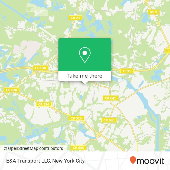 Mapa de E&A Transport LLC