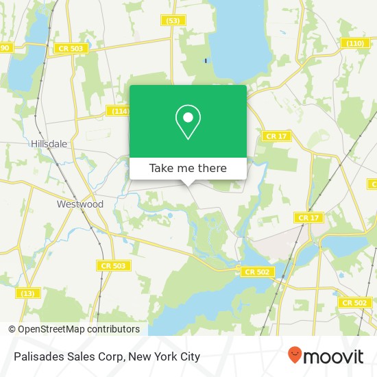 Mapa de Palisades Sales Corp