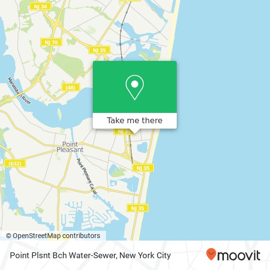 Point Plsnt Bch Water-Sewer map