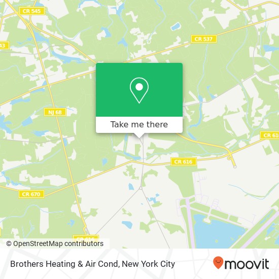 Brothers Heating & Air Cond map