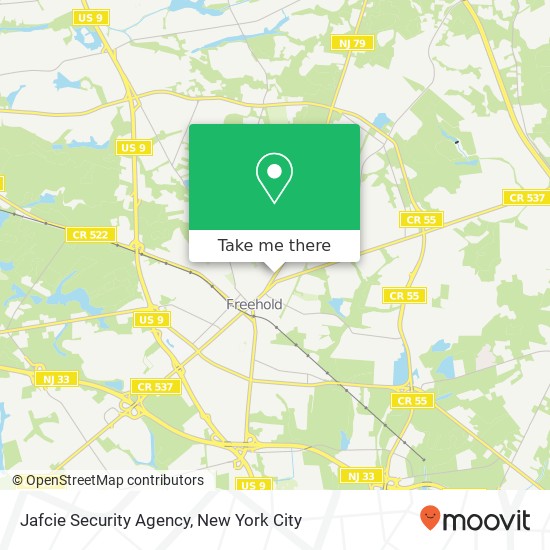 Jafcie Security Agency map