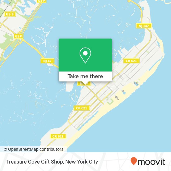 Mapa de Treasure Cove Gift Shop