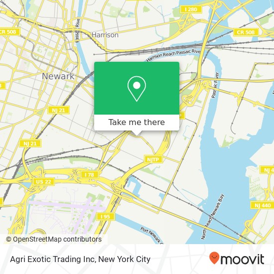 Agri Exotic Trading Inc map