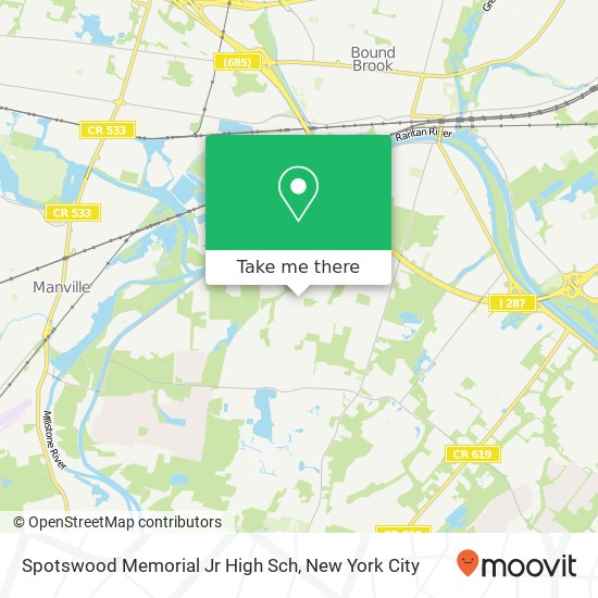 Mapa de Spotswood Memorial Jr High Sch