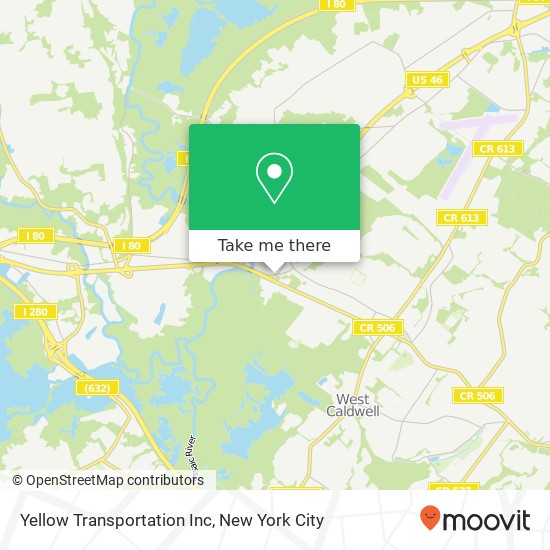 Yellow Transportation Inc map