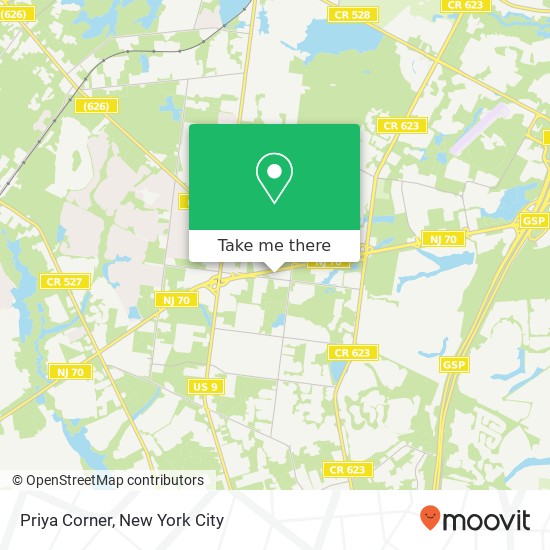 Priya Corner map