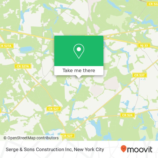 Mapa de Serge & Sons Construction Inc