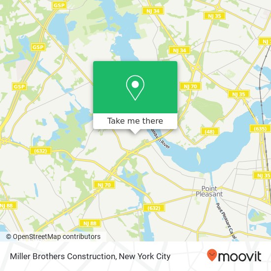 Miller Brothers Construction map