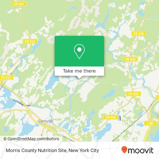 Mapa de Morris County Nutrition Site