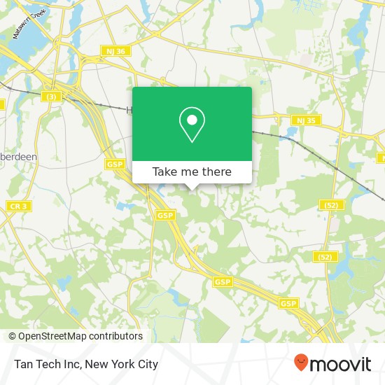 Tan Tech Inc map