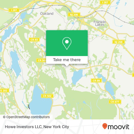 Mapa de Howe Investors LLC