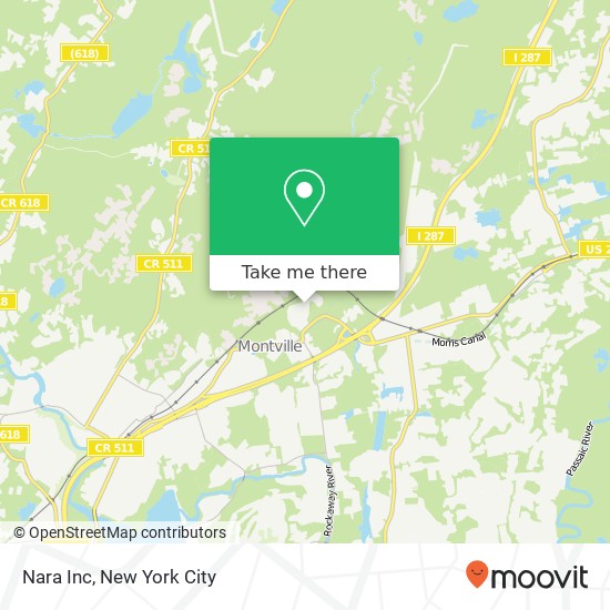 Nara Inc map