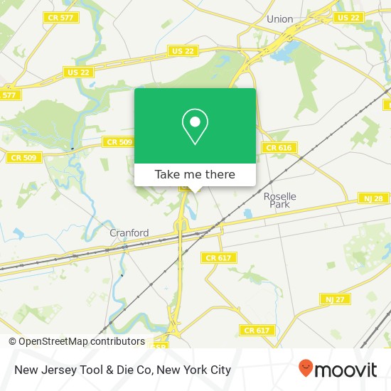 Mapa de New Jersey Tool & Die Co