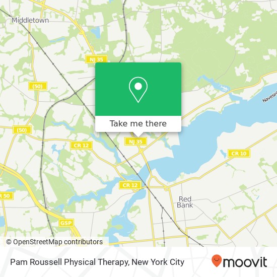 Pam Roussell Physical Therapy map