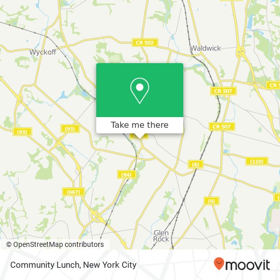 Community Lunch map