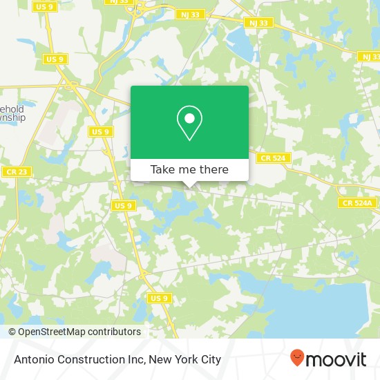 Antonio Construction Inc map