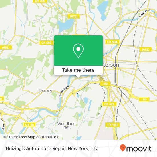 Huizing's Automobile Repair map