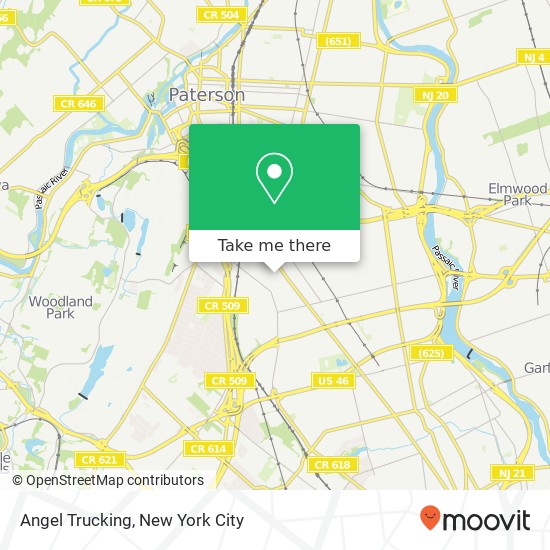 Angel Trucking map