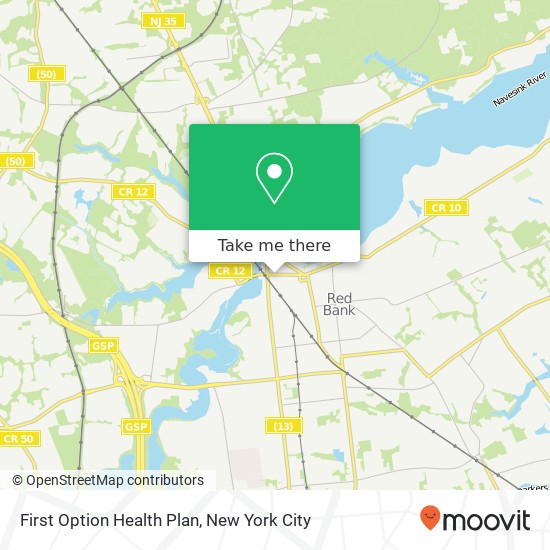 Mapa de First Option Health Plan