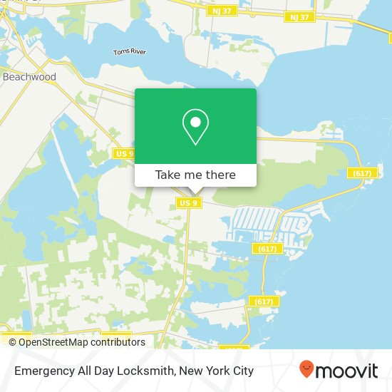 Emergency All Day Locksmith map