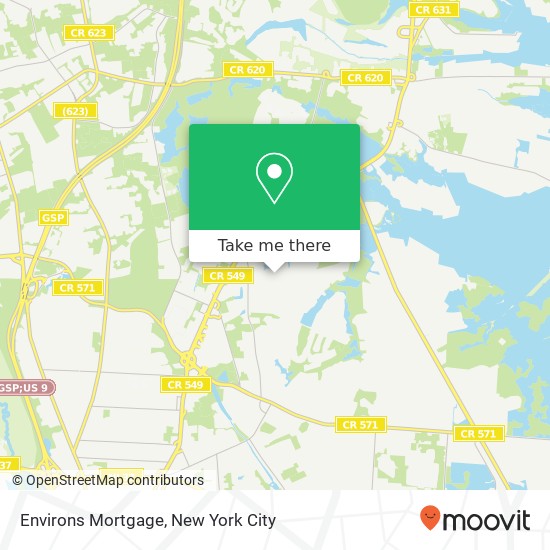 Mapa de Environs Mortgage