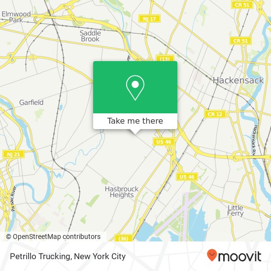 Mapa de Petrillo Trucking